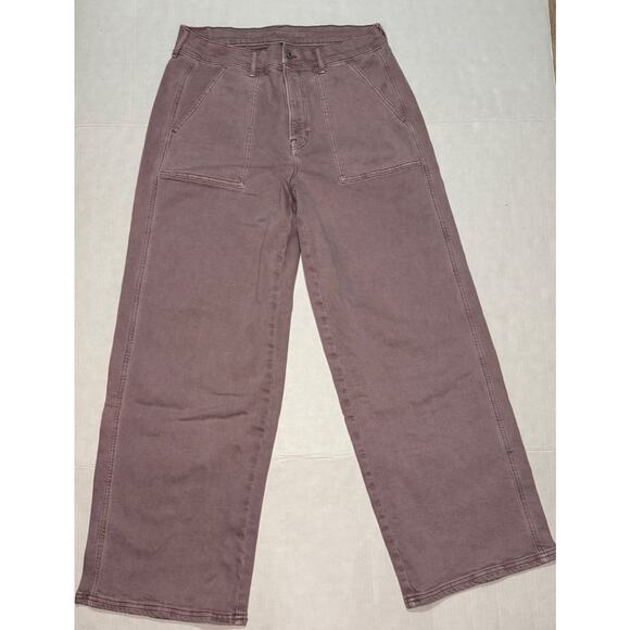 American Eagle Womens 12 Stretch Skater Pants Everyday Neutral Basic Fall Casual - Picture 1 of 11